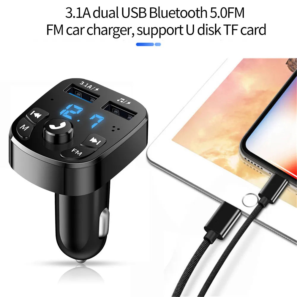 Car Charger and Bluetooth FM Transmitter