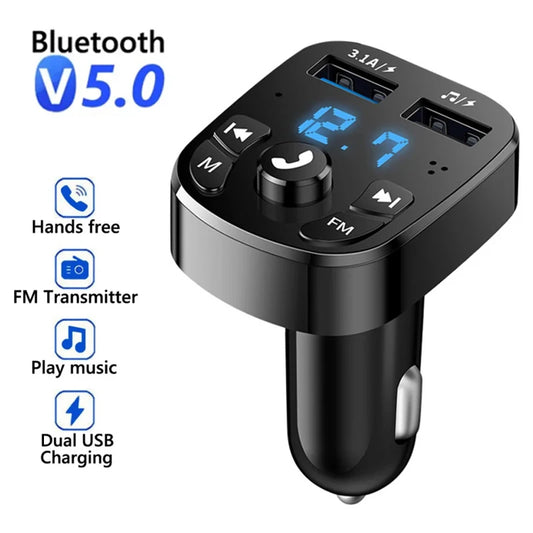 Car Charger and Bluetooth FM Transmitter