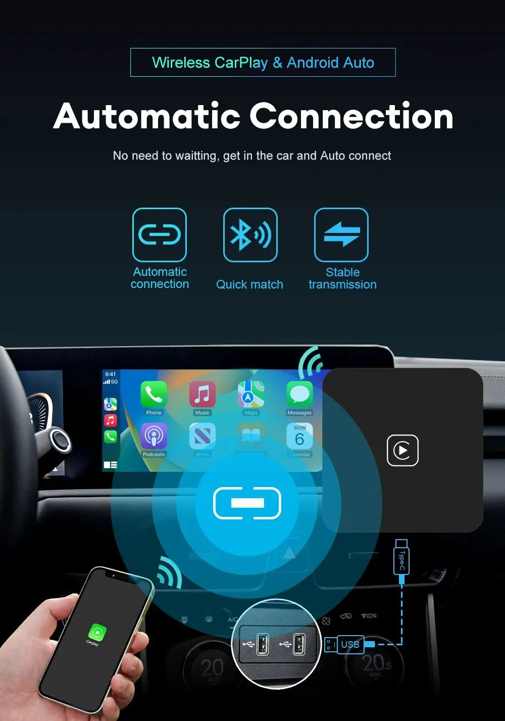 Mini Carplay & Android Auto Box